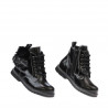 Botines para niños pequeños 38c charol negro
