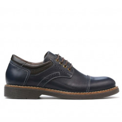 Zapatos elegantes adolescentes 372 índigo+café