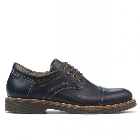 Zapatos elegantes adolescentes 372 índigo+café