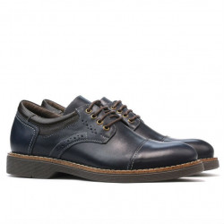 Zapatos elegantes adolescentes 372 índigo+café
