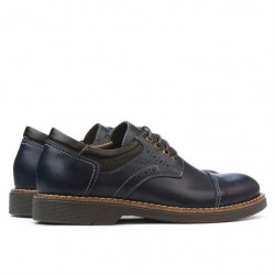Zapatos elegantes adolescentes 372 índigo+café