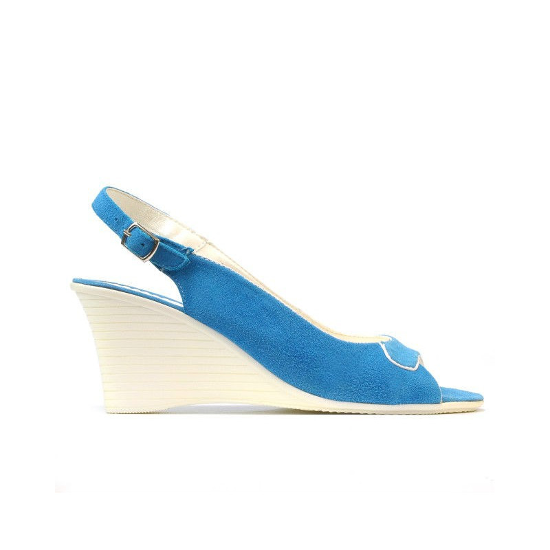 Sandalias de mujer 596 turquesa antílope