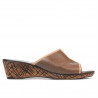 Sandalias de dama 5004mp capuchino perforado