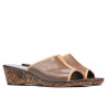 Sandalias de dama 5004mp capuchino perforado