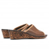 Sandalias de dama 5004mp capuchino perforado