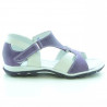 Sandalias para niños pequeños 09c morado+blanco