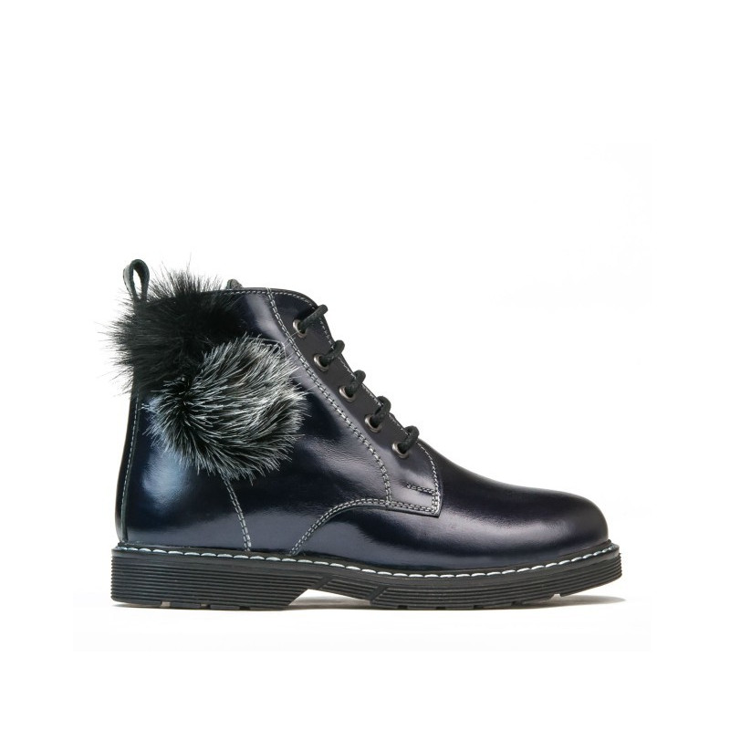 Botas para niños 3010 charol índigo
