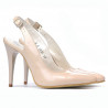Sandalias de mujer 1235 charol marfil