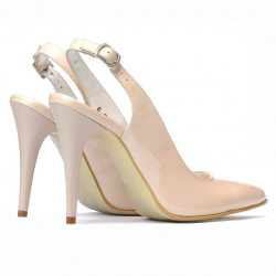 Sandalias de mujer 1235 charol marfil