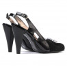 Sandalias mujer 1077 antílope negro+laca negra