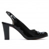 Sandalias de mujer 1216 charol negro