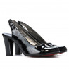 Sandalias de mujer 1216 charol negro