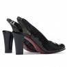 Sandalias de mujer 1216 charol negro