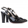 Sandalias de mujer 1220 charol negro
