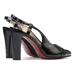Sandalias de mujer 1220 charol negro