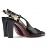Sandalias de mujer 1220 charol negro