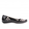 Zapatos para niños 117 charol negro+gris