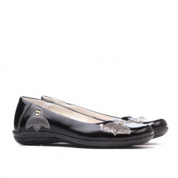 Zapatos para niños 117 charol negro+gris