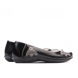 Zapatos para niños 117 charol negro+gris