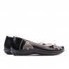 Zapatos para niños 117 charol negro+gris