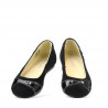 Zapatos para niños 117 terciopelo negro