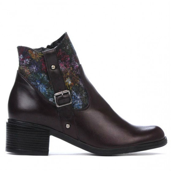 Botines de mujer 3319 burdeos pastel