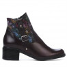 Botines de mujer 3319 burdeos pastel