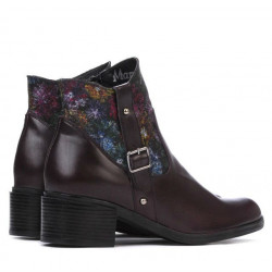 Botines de mujer 3319 burdeos pastel