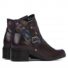Botines de mujer 3319 burdeos pastel
