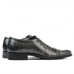Zapatos elegantes adolescentes 389 charol gris combinado