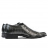 Zapatos elegantes adolescentes 389 charol gris combinado