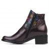 Botines de mujer 3319 burdeos pastel