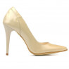 Zapatos elegantes de mujer 1230 charol beige