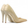 Zapatos elegantes de mujer 1230 charol beige