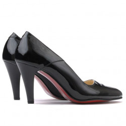 Zapatos elegantes de mujer 1231 charol negro