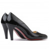 Zapatos elegantes de mujer 1231 charol negro