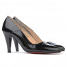 Zapatos elegantes de mujer 1231 charol negro