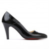 Zapatos elegantes de mujer 1231 charol negro