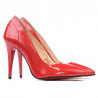 Zapatos elegantes de mujer 1230 charol rojo