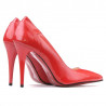 Zapatos elegantes de mujer 1230 charol rojo
