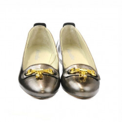 Zapatos casuales mujer 639 charol cobrizo