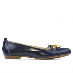 Zapatos casuales mujer 639 charol índigo