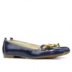Zapatos casuales mujer 639 charol índigo