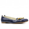 Zapatos casuales mujer 639 charol índigo