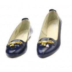 Zapatos casuales mujer 639 charol índigo