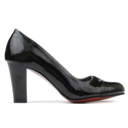 Zapatos elegantes de mujer 1213 charol negro