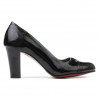 Zapatos elegantes de mujer 1213 charol negro