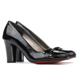 Zapatos elegantes de mujer 1213 charol negro