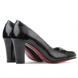 Zapatos elegantes de mujer 1213 charol negro