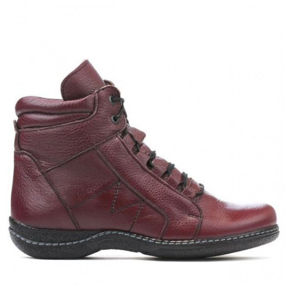 Botines de mujer 3280 burdeos